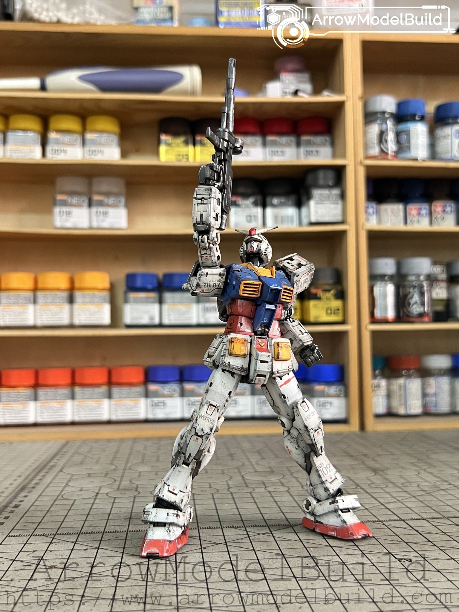 Picture of AeroModelBuild RX-78-2 Gundam 2.0 (Sharp Aging) Built & Painted RG 1/144 Model Kit
