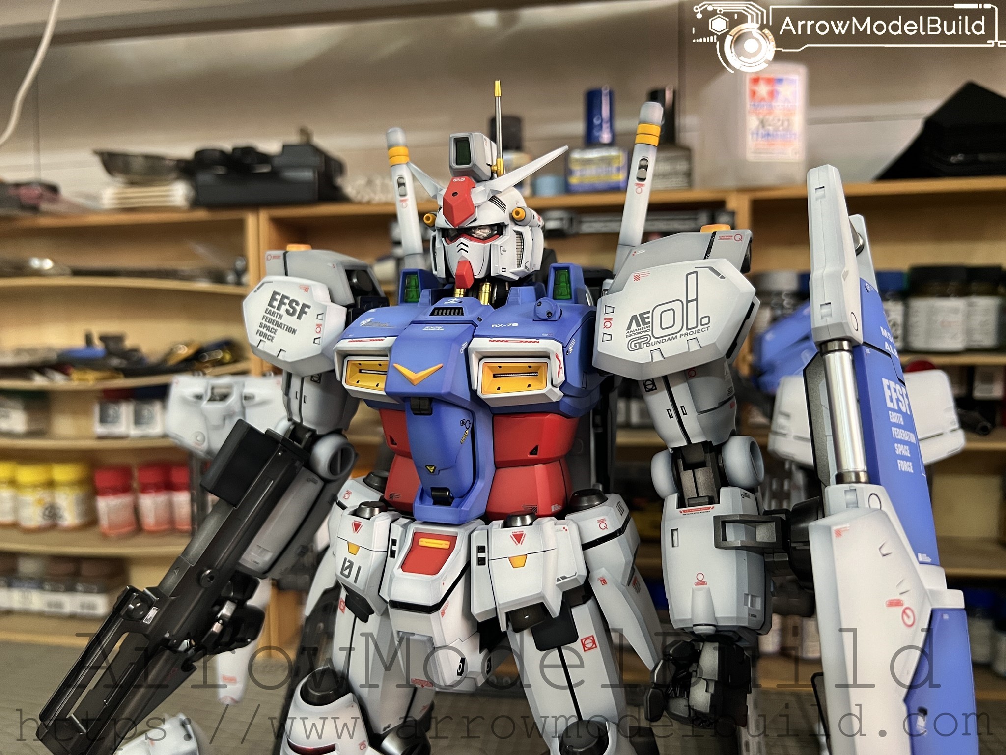 Picture of  AeroModelBuild GP01 and GP01-FB Built & Painted PG 1/60 Model Kit  