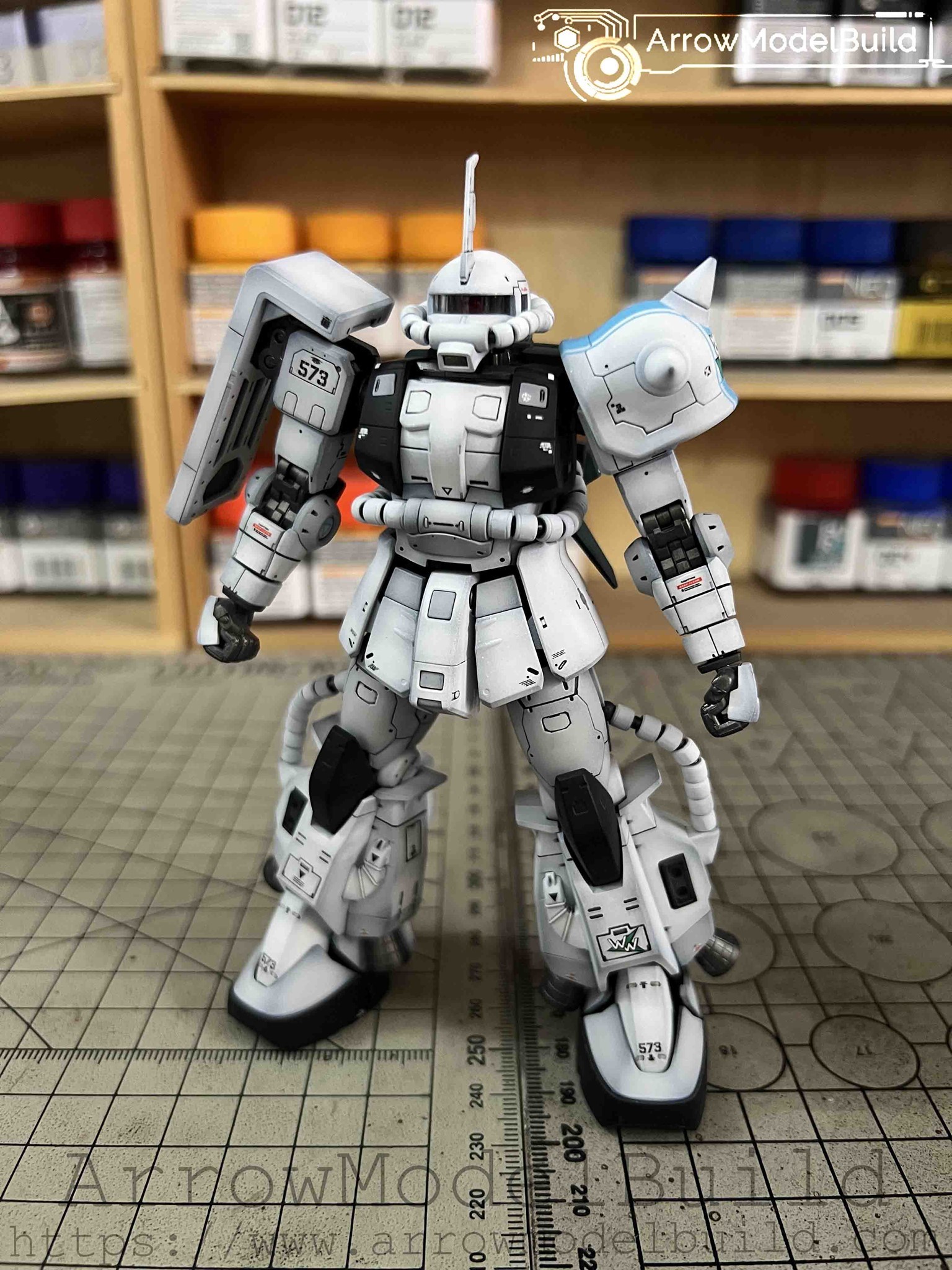 Picture of AeroModelBuild Shin Matsunaga Zaku (Shaping 2.0) Built & Painted MG 1/100 Model Kit