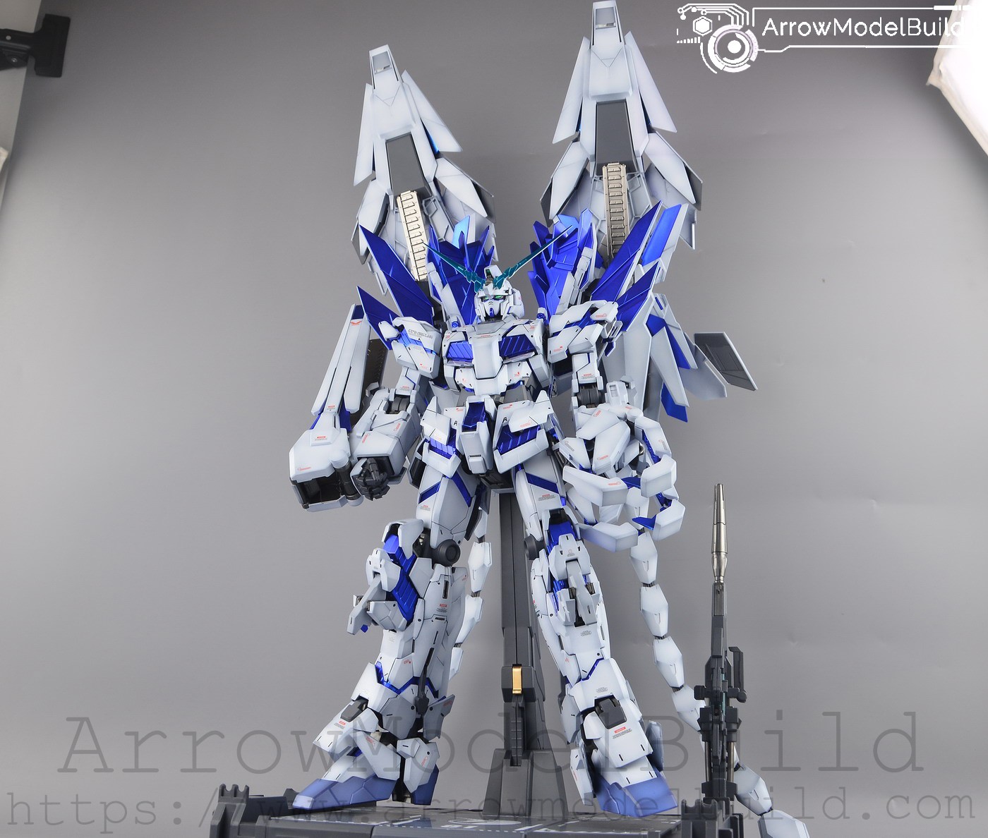 Picture of AeroModelBuild Unicorn Fighter Perfectibility Gundam Built & Painted PG 1/60 Model Kit