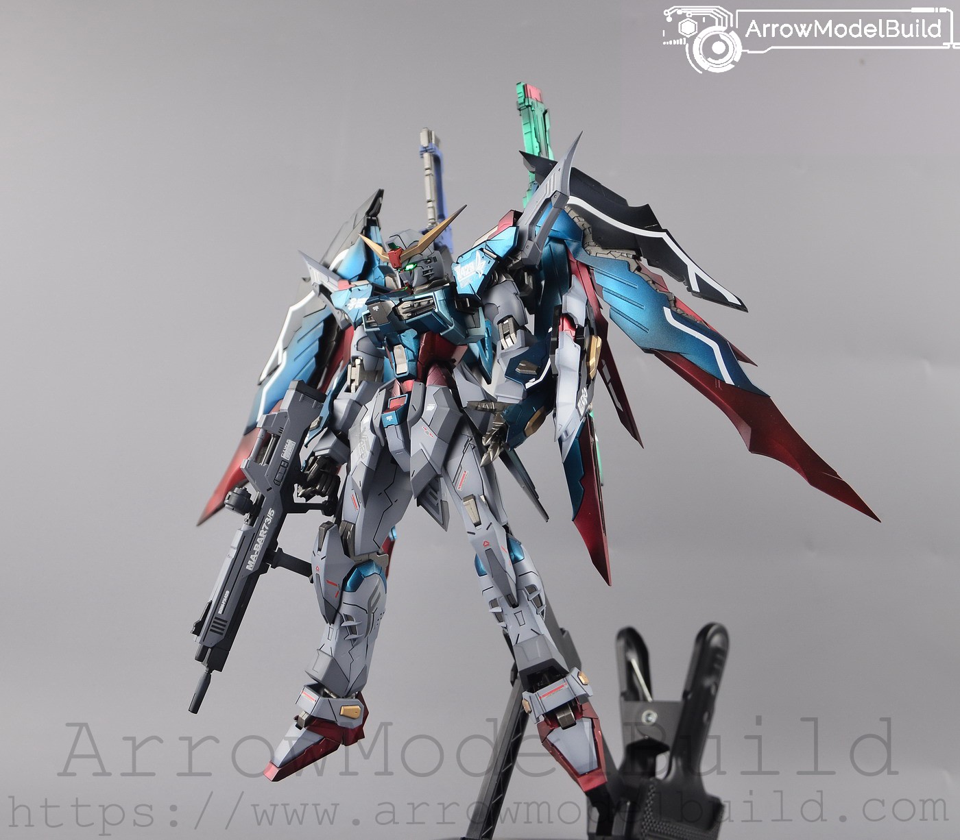 Picture of AeroModelBuild Destiny Fate Gundam Built & Painted MG 1/100 Model Kit with LED