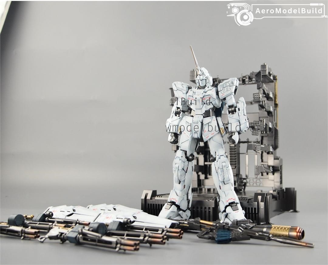 Picture of AeroModelBuild Unicorn Gundam Built & Painted with LED MGEX 1/100 Model Kit