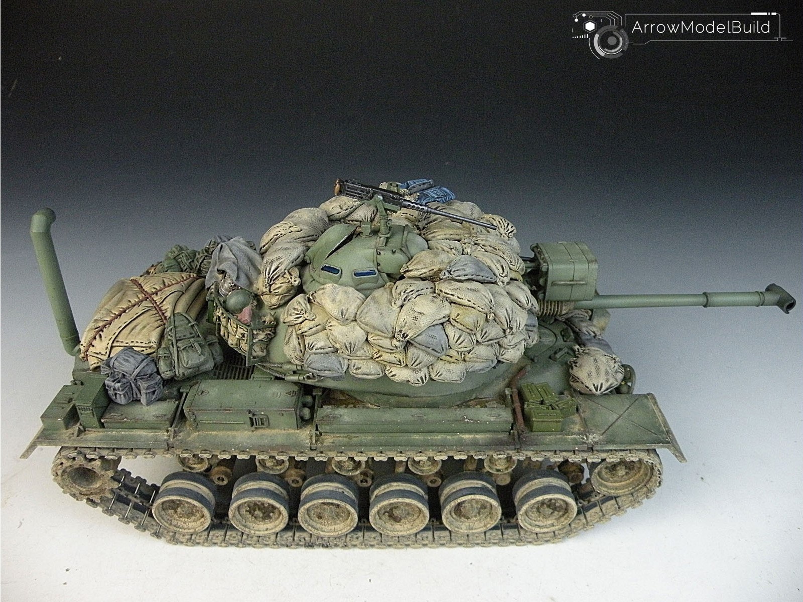 Picture of AeroModelBuild M48A3 Patton Medium Tank Built & Painted 1/35 Model Kit