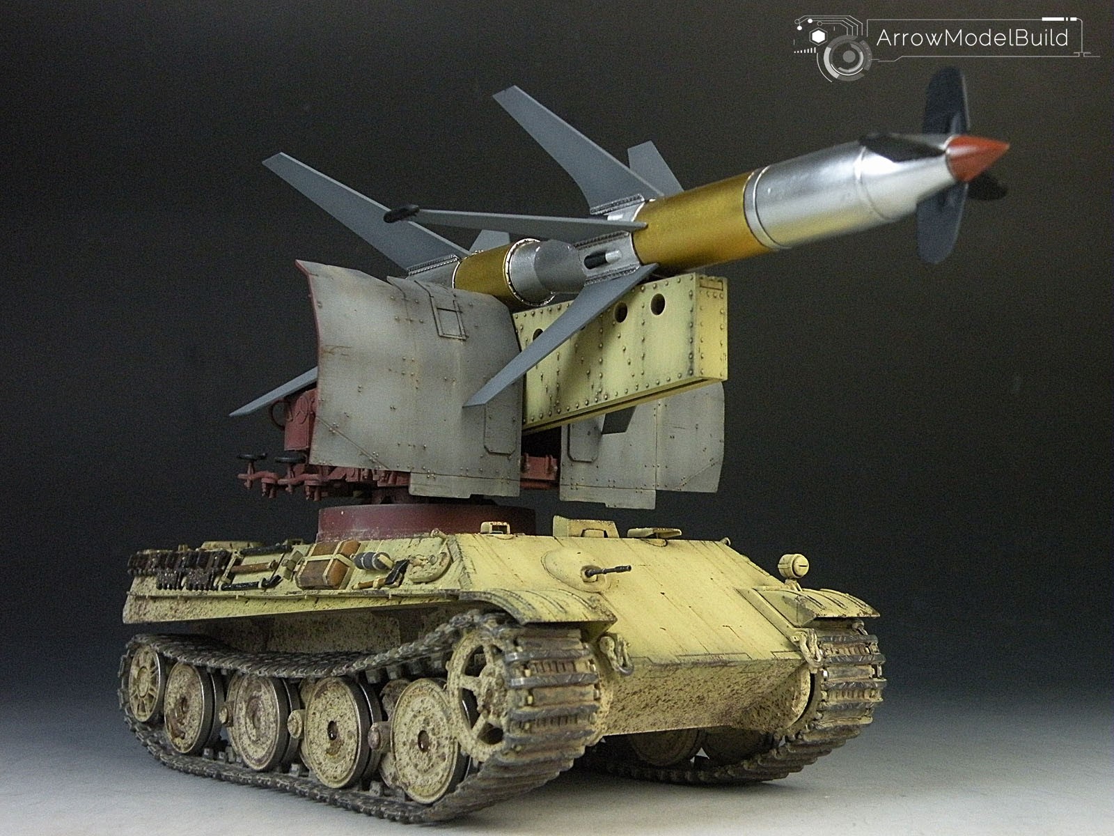 Picture of AeroModelBuild Rheintochter R-1 Tank Built & Painted 1/35 Model Kit