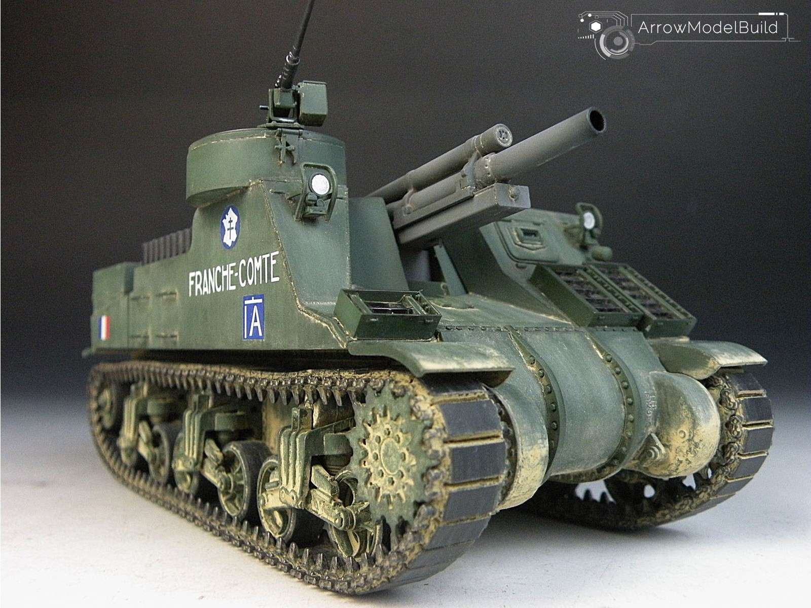 Picture of AeroModelBuild M7 Priest Military Vehicle Built & Painted 1/35 Model Kit