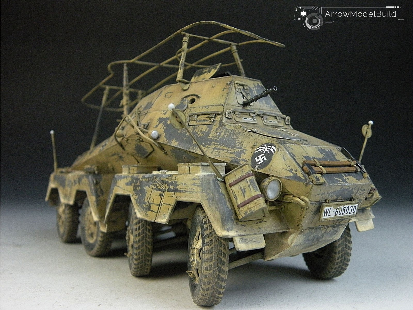 Picture of AeroModelBuild Sd.Kfz.263 Military Vehicle Built & Painted 1/35 Model Kit