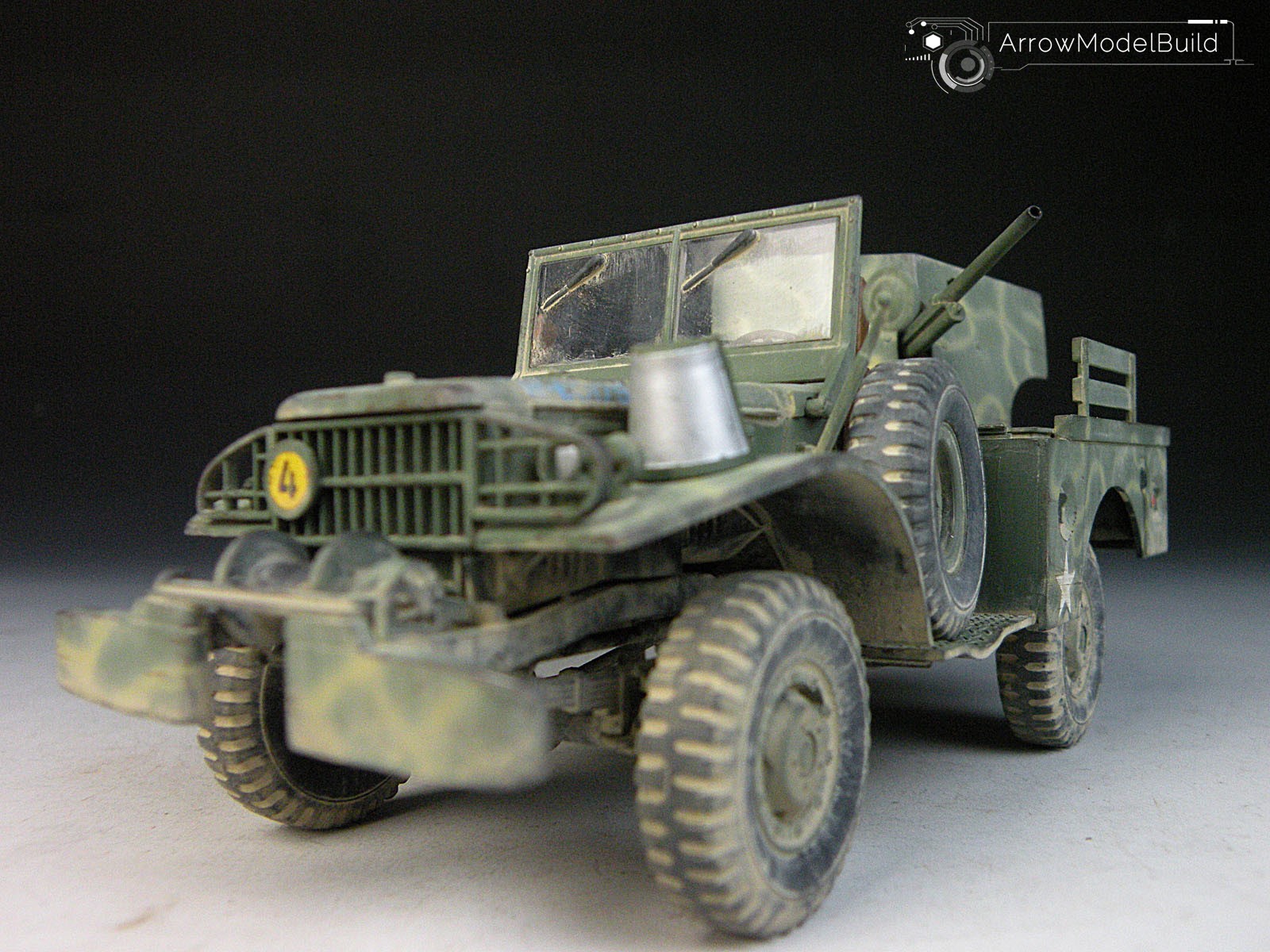 Picture of AeroModelBuild M6 GMC WC-55 Military Vehicle Built & Painted 1/35 Model Kit