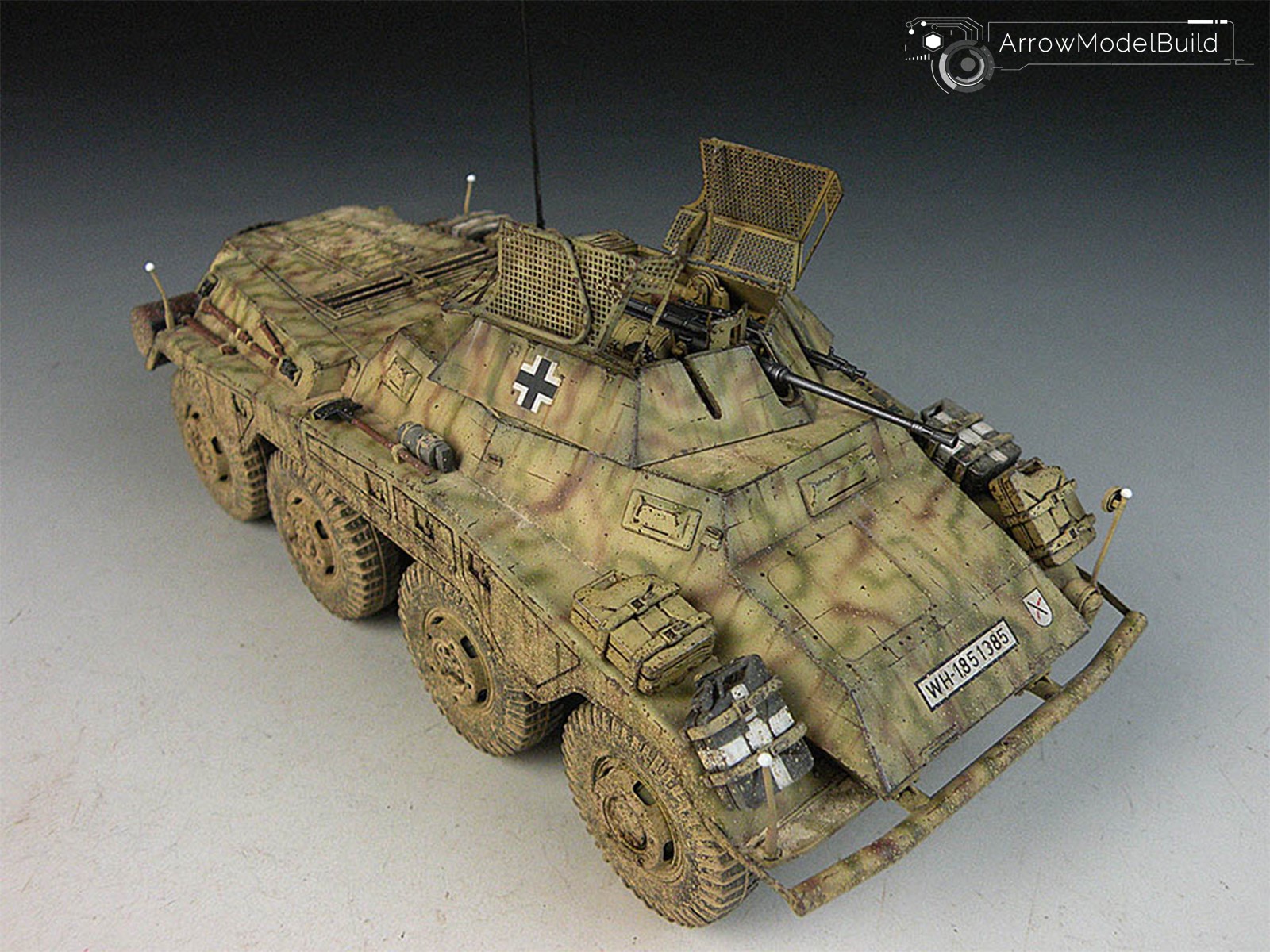 Picture of AeroModelBuild SdKfz 234-1 Military Vehicle Built & Painted 1/35 Model Kit