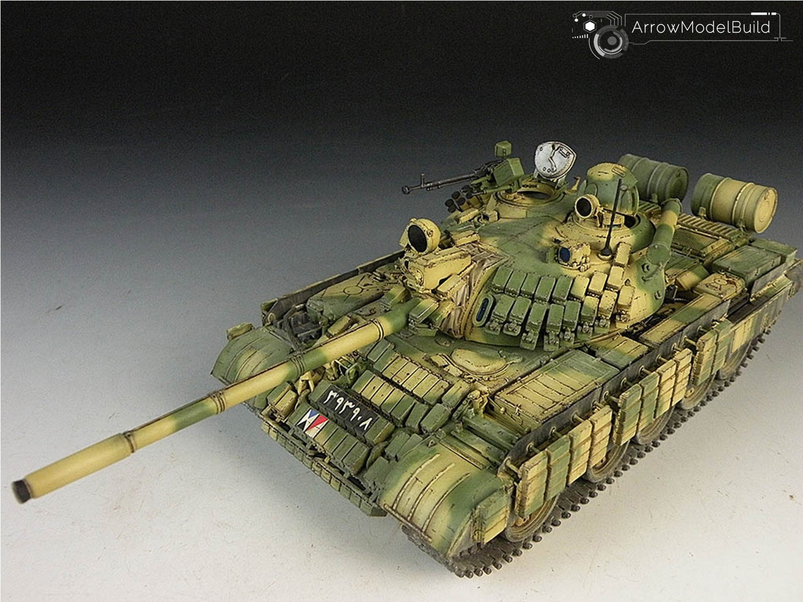 Picture of AeroModelBuild TAKOM T-55 AMV Medium Tank Built & Painted 1/35 Model Kit