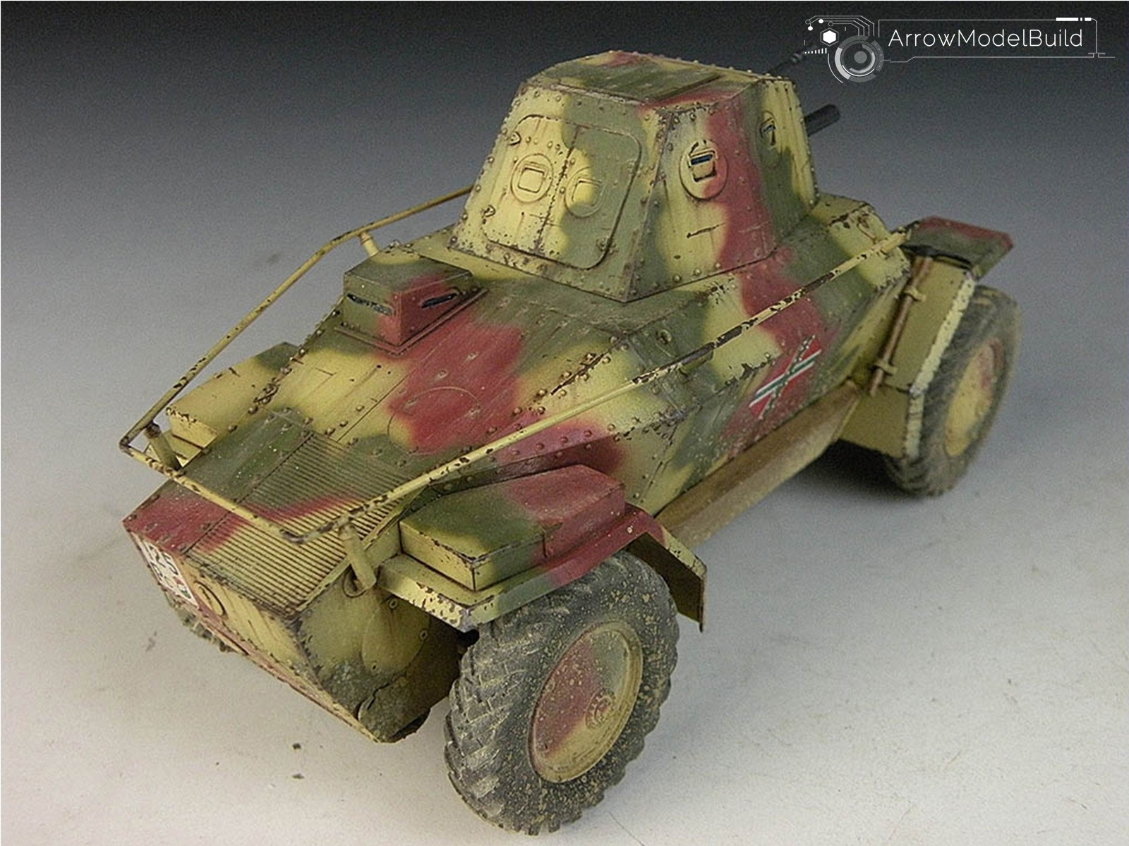 Picture of AeroModelBuild 39M Armored Car Built & Painted 1/35 Model Kit