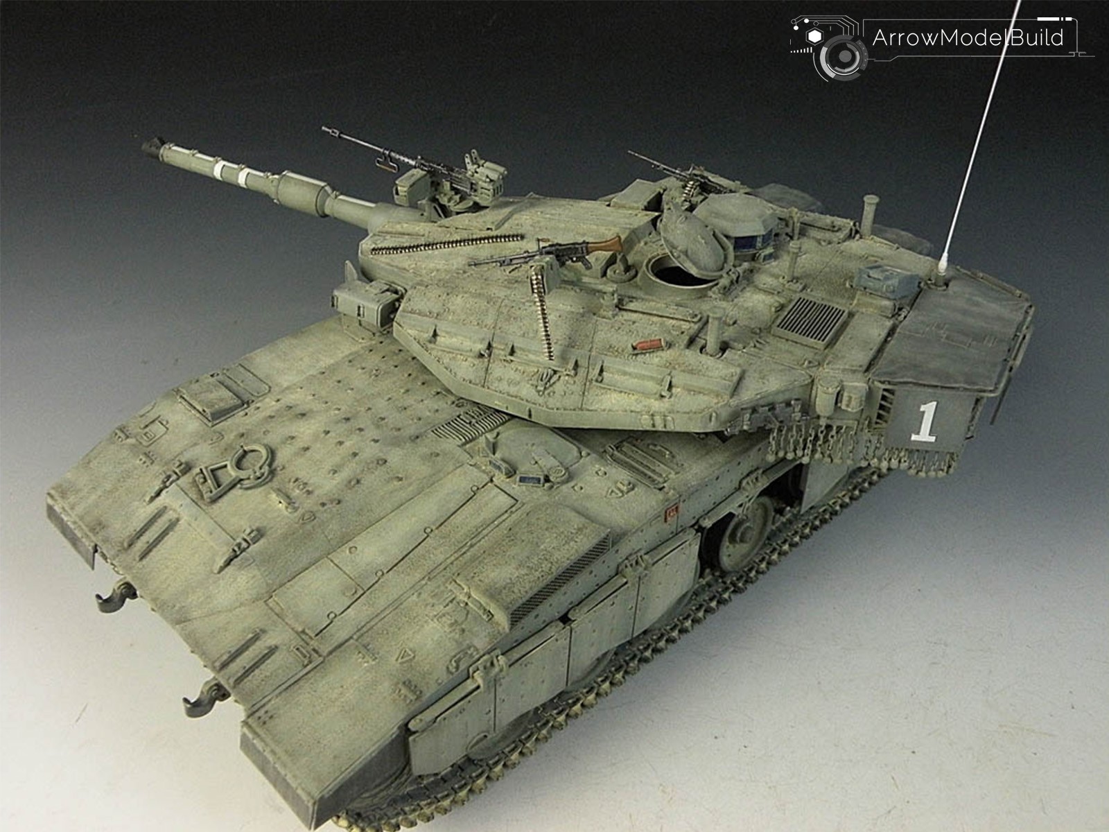 Picture of AeroModelBuild Merkava MK.IIID Tank Built & Painted 1/35 Model Kit