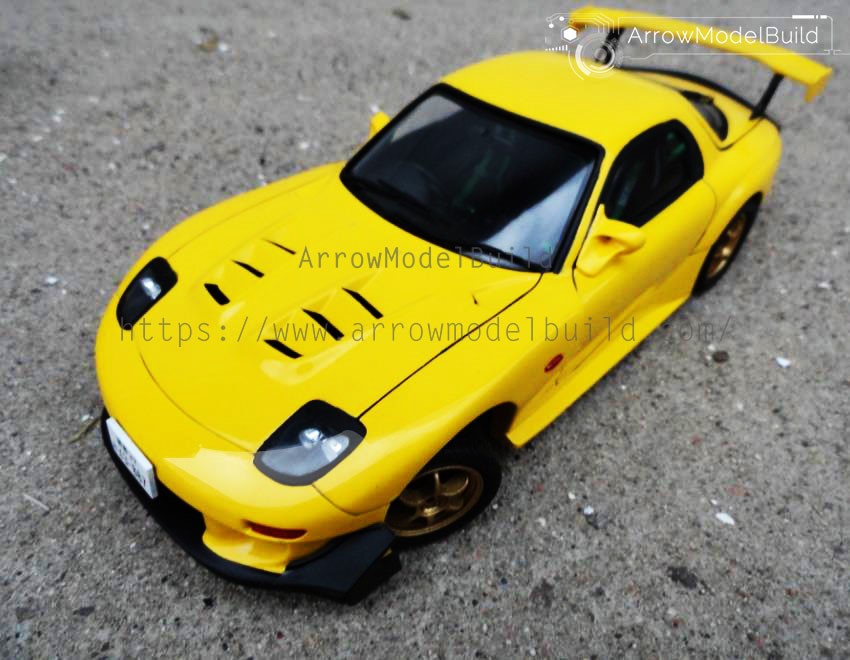 Picture of AeroModelBuild Initial D RX-7 FD3S Built & Painted Vehicle Car 1/24 Model Kit