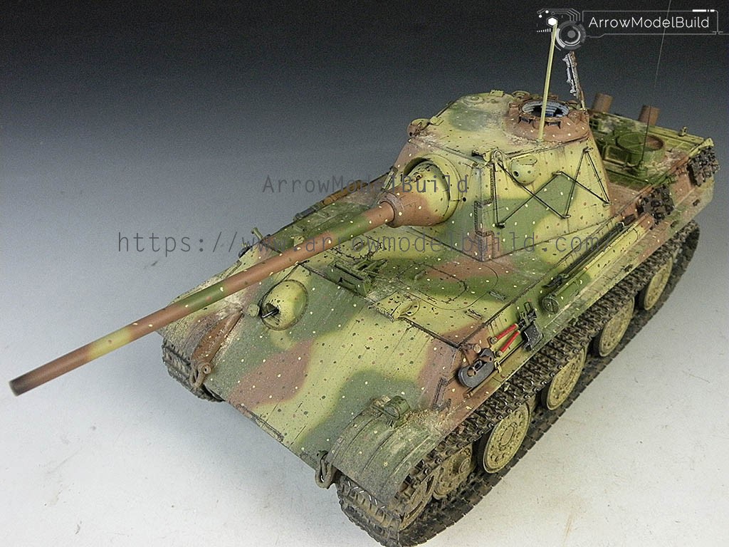 Picture of AeroModelBuild Panther F Tank (Abush Camouflage) Built & Painted 1/35 Model Kit