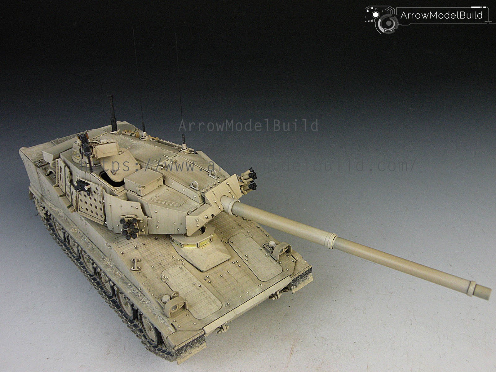 Picture of AeroModelBuild M8 Buford Armored Gun System AGS Light Tank Built & Painted 1/35 Model Kit