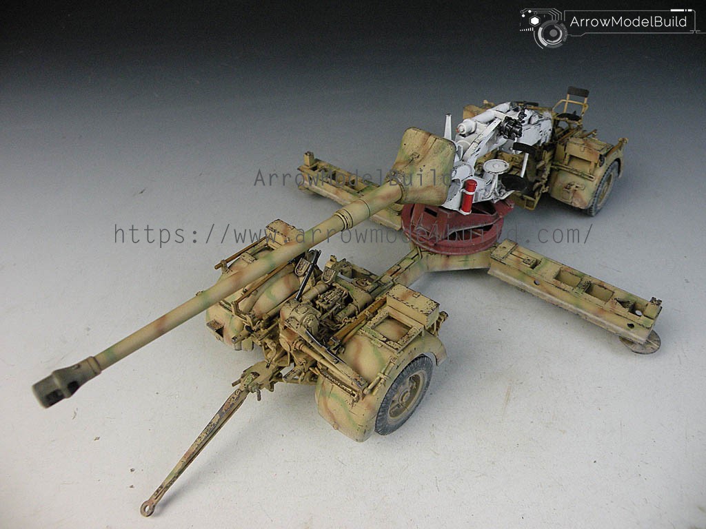 Picture of AeroModelBuild Pak 43/L71 8.8cm Anti-Tank Gun Built & Painted 1/35 Model Kit