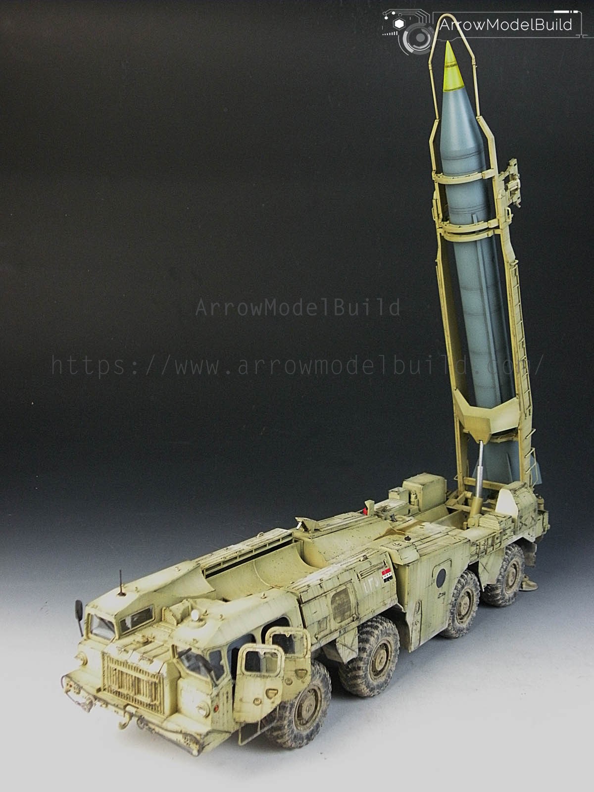 Picture of AeroModelBuild Lanuncher with R17 Rocket of 9K72 (Scud B) Built & Painted 1/35 Model Kit
