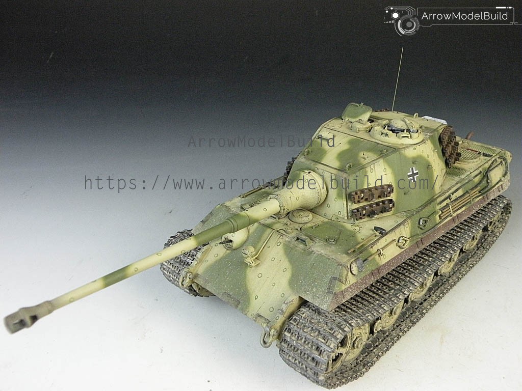 Picture of AeroModelBuild King Tiger Octopus Pattern Camouflage Tank Built & Painted 1/35 Model Kit