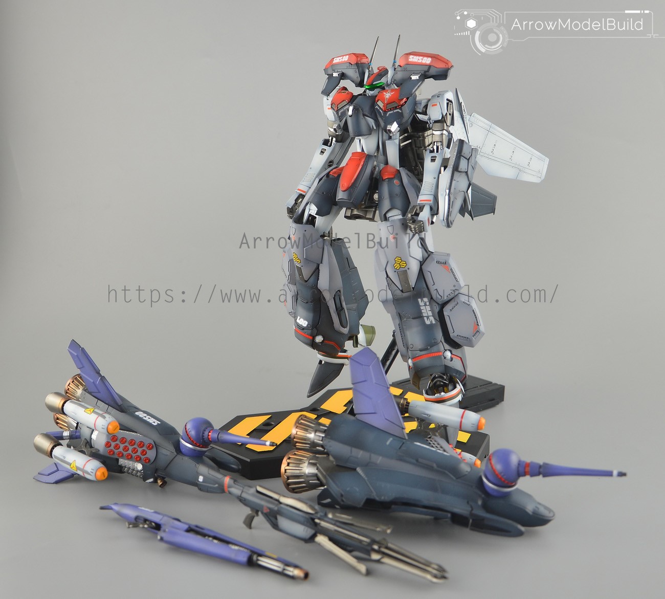 Picture of AeroModelBuild Macross VF-25F Armored Messiah Built & Painted 1/72 Model Kit