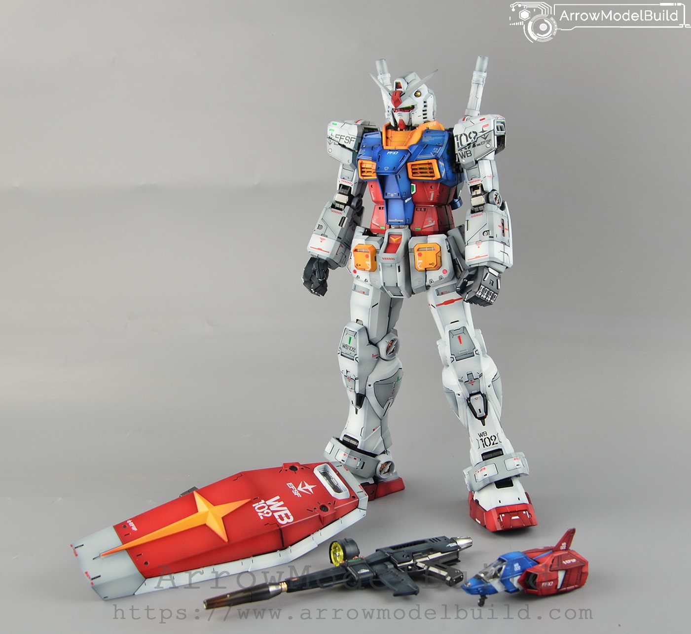 Picture of AeroModelBuild Gundam RX-78-2 (Special Coding) Built & Painted PG Unleashed 1/60 Model Kit