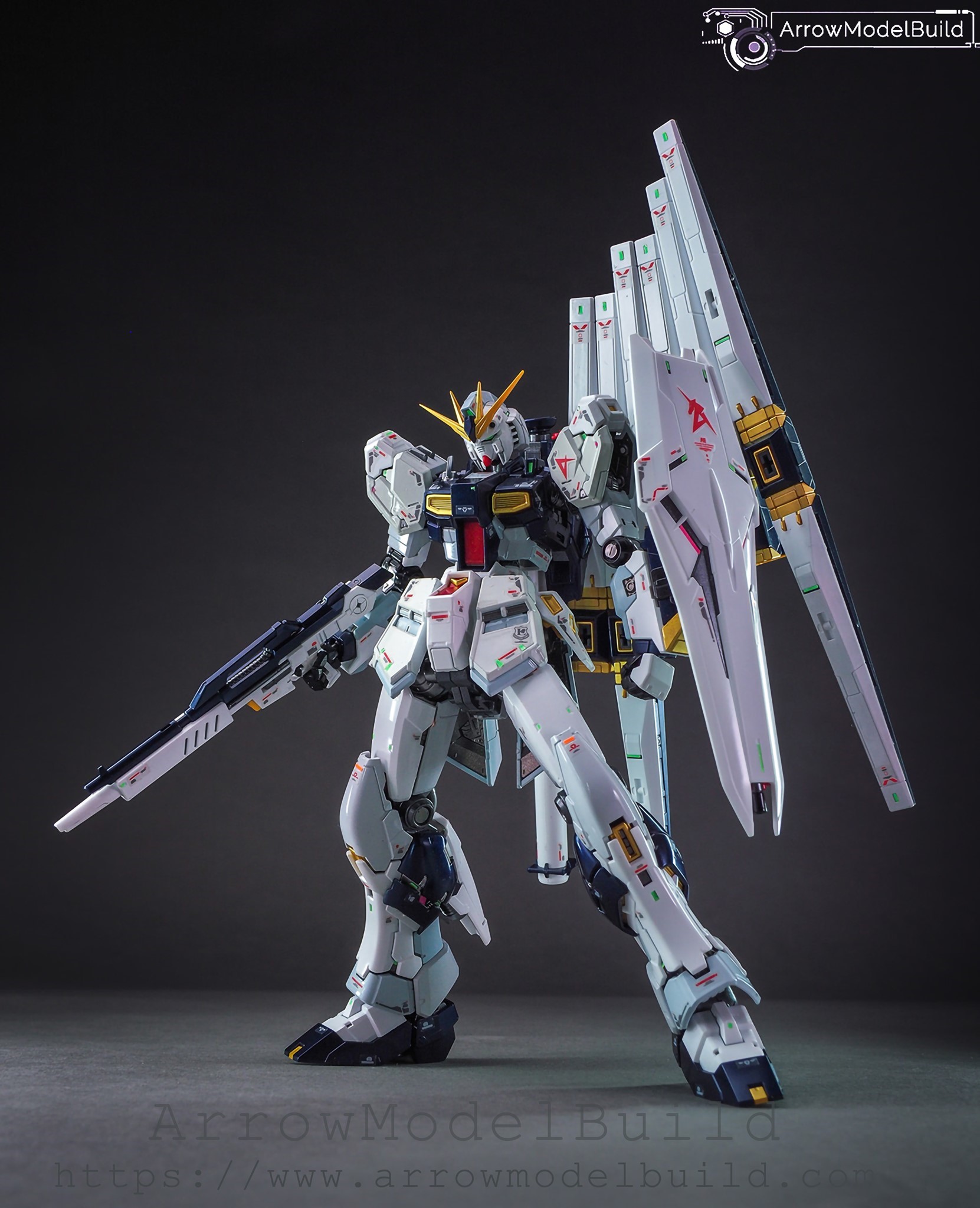 Picture of AeroModelBuild Nu Gundam (Metal) Built & Painted RG 1/144 Model Kit