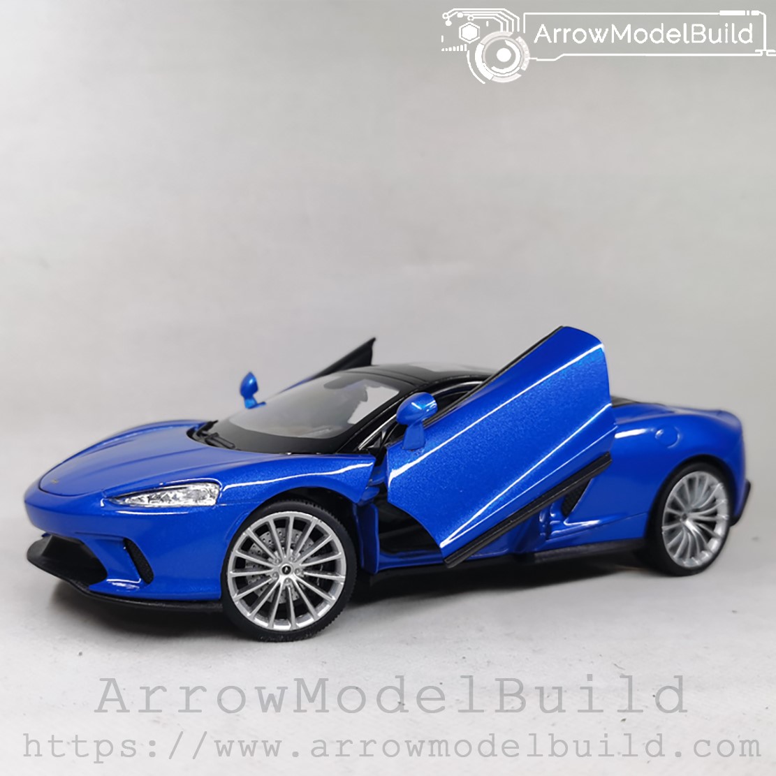 Picture of AeroModelBuild McLaren 675LT Custom Color (Broadcom Blue) 1/24 Model Kit