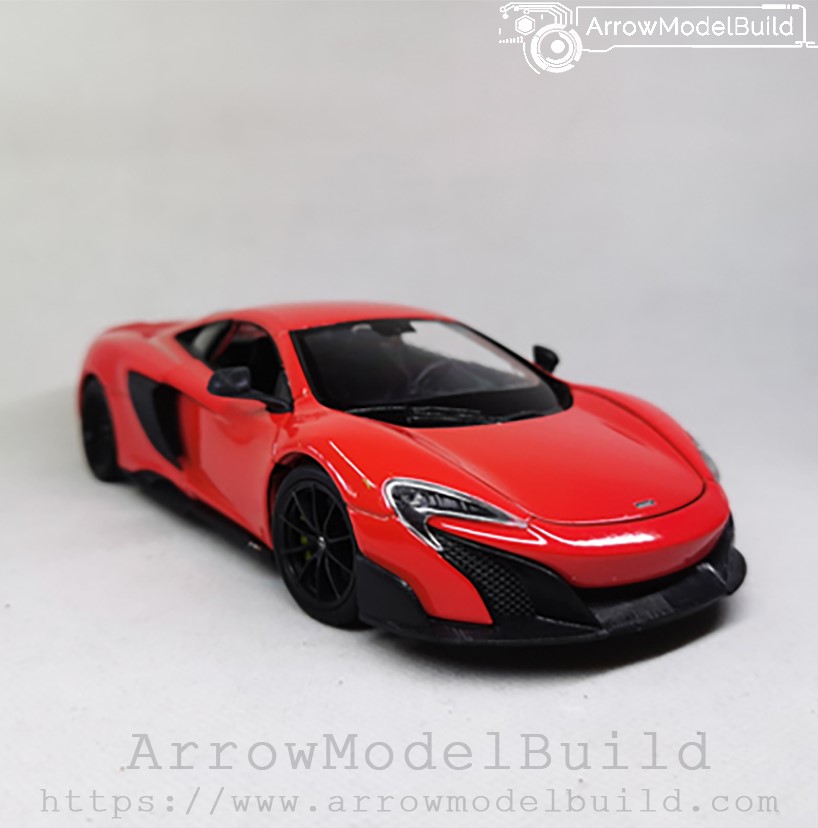 Picture of AeroModelBuild McLaren 675LT Custom Color (Volcano Orange) Built & Painted 1/24 Model Kit