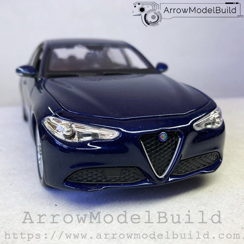 Picture of AeroModelBuild Alfa Romeo Giulia (Monte Carlo Blue Original) Built & Painted 1/24 Model Kit