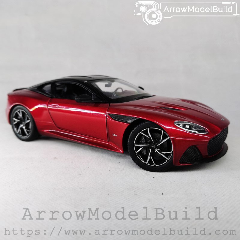 Picture of AeroModelBuild Aston Martin DBS Superleggera (Lava Red) Wheels Refined Version Built & Painted 1/24 Model Kit