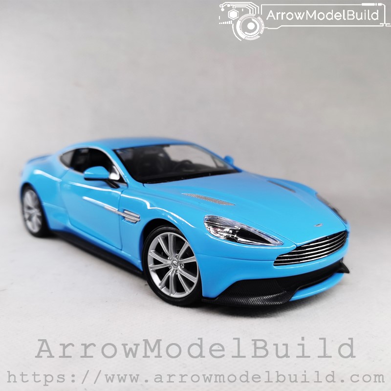 Picture of AeroModelBuild Aston Martin Vanquish (Baby Blue) Built & Painted 1/24 Model Kit