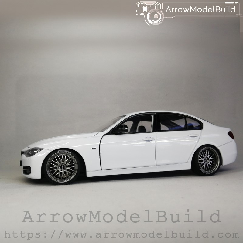 Picture of AeroModelBuild BMW 330i BBS LM (Ore White) Low Profile Modification Built & Painted 1/24 Model Kit