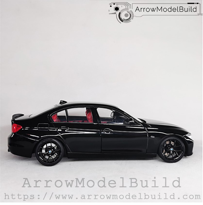 Picture of AeroModelBuild BMW 3 Series (Black Samurai) Red and Black Interior Edition Built & Painted 1/24 Model Kit