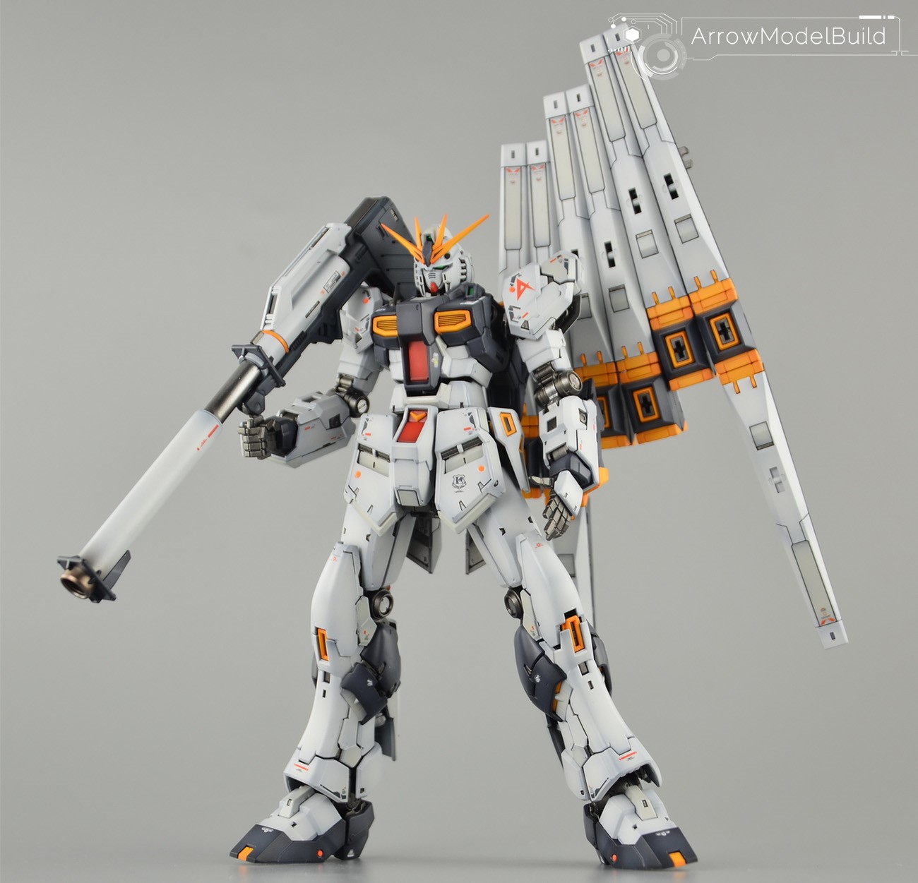 Picture of AeroModelBuild Nu Gundam Built & Painted RG 1/144 Model Kit