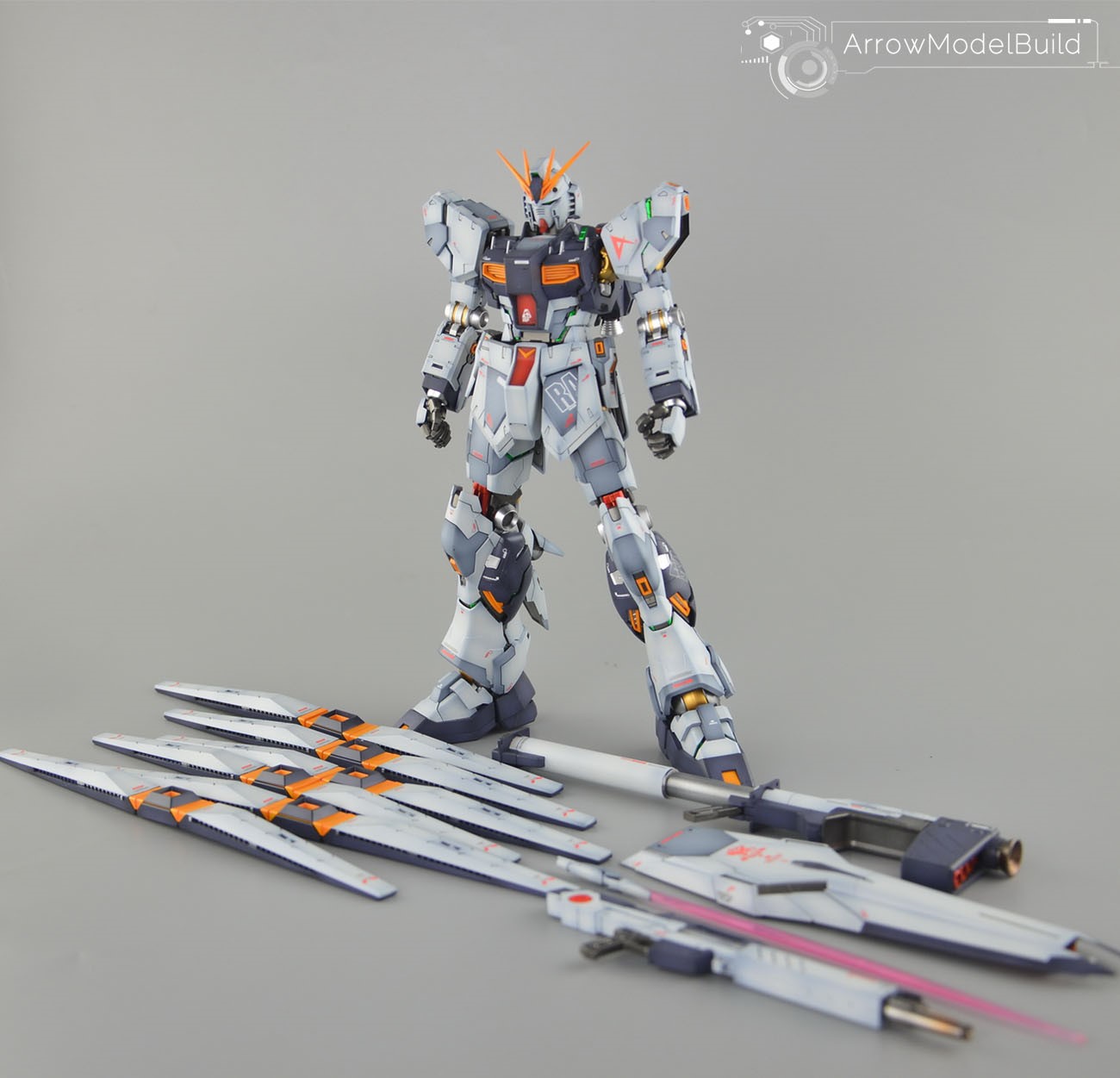 Picture of AeroModelBuild Nu Gundam Ver Ka Built & Painted MG 1/100 Model Kit