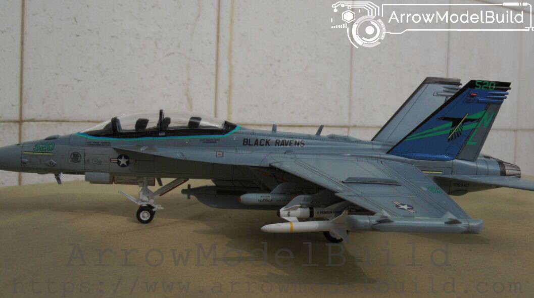Picture of AeroModelBuild F-18 F/A-18F F /A-18E Super Hornet Fighter Built & Painted 1/72 Model Kit