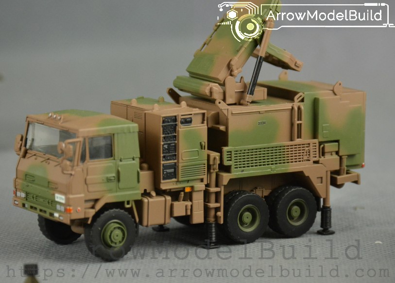 Picture of AeroModelBuild Fujimei PAC-3 Patriot 3 Air Defense Missile Launch Vehicle Radar Car Built & Painted 1/72 Model Kit
