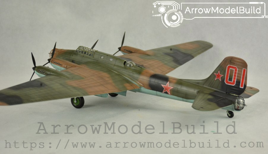 Picture of AeroModelBuild Former Soviet Union pe-8 bomber Built & Painted 1/72 Model Kit