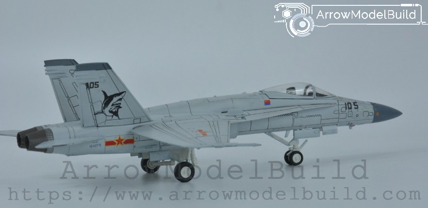 Picture of AeroModelBuild Alloy Recoating f-18 Hornet Carrier Fighter Flying Shark Built & Painted 1/72 Model Kit