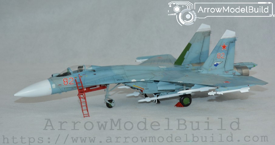 Picture of AeroModelBuild Red Star Zvezda su-27sm su-27sm Built & Painted 1/72 Model Kit