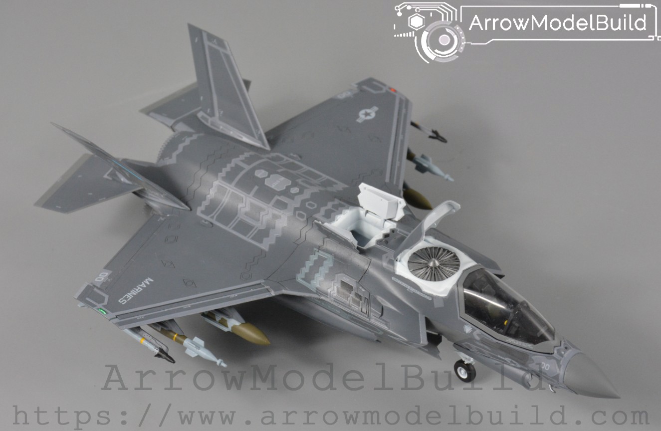 Picture of AeroModelBuild Admiral American F-35B Lightning II Fighter Green Knight Squadron Built & Painted 1/72 Model Kit