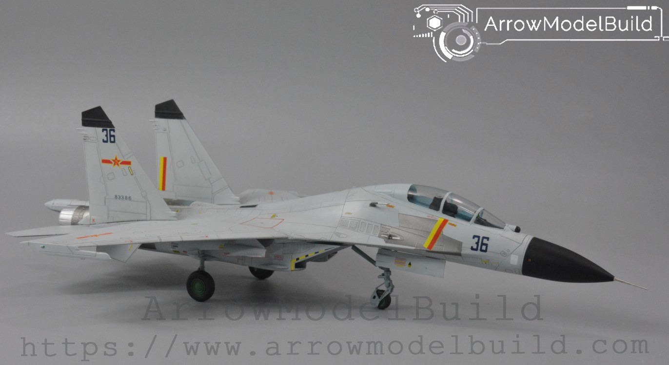Picture of AeroModelBuild Comrades-In-Arms Gift Gift J-11-BS Su-27ub Built & Painted 1/72 Model Kit