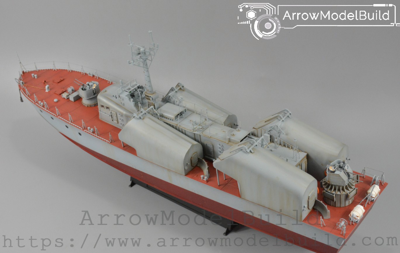 Picture of AeroModelBuild Comrades-In-Arms Gift Gift Trumpeter 21 Missile Boat Built & Painted 1/72 Model Kit