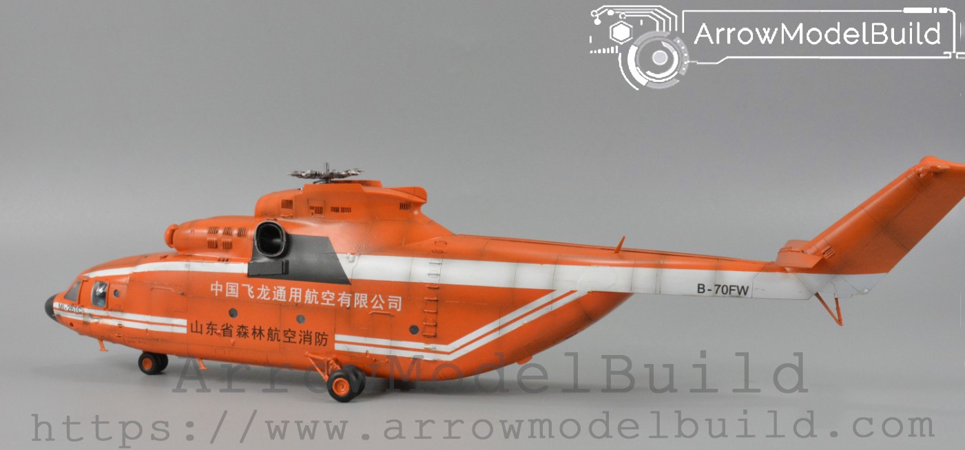 Picture of AeroModelBuild Mi-26 Mi-26 Halo Fire Helicopter Built & Painted 1/72 Model Kit