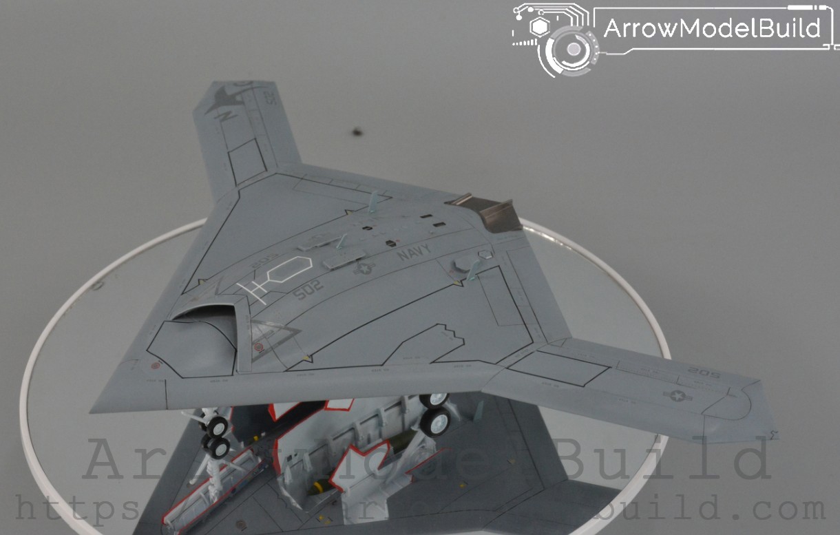 Picture of AeroModelBuild X-47b Stealth Unmanned Attacker Built & Painted 1/72 Model Kit