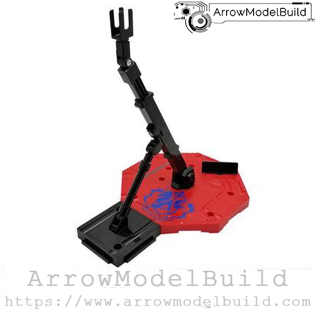 Picture of AeroModelBuild Black & Red Universal Stand Built and Painted MG/HG/RG 1/100 1/144 Model Kit