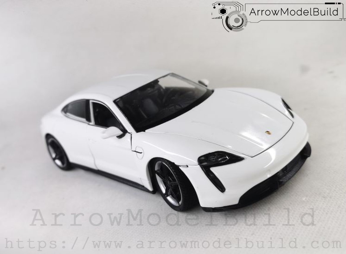 Picture of AeroModelBuild Porsche Taycan Turbo S Mission E (Fine White) Built & Painted 1/24 Model Kit