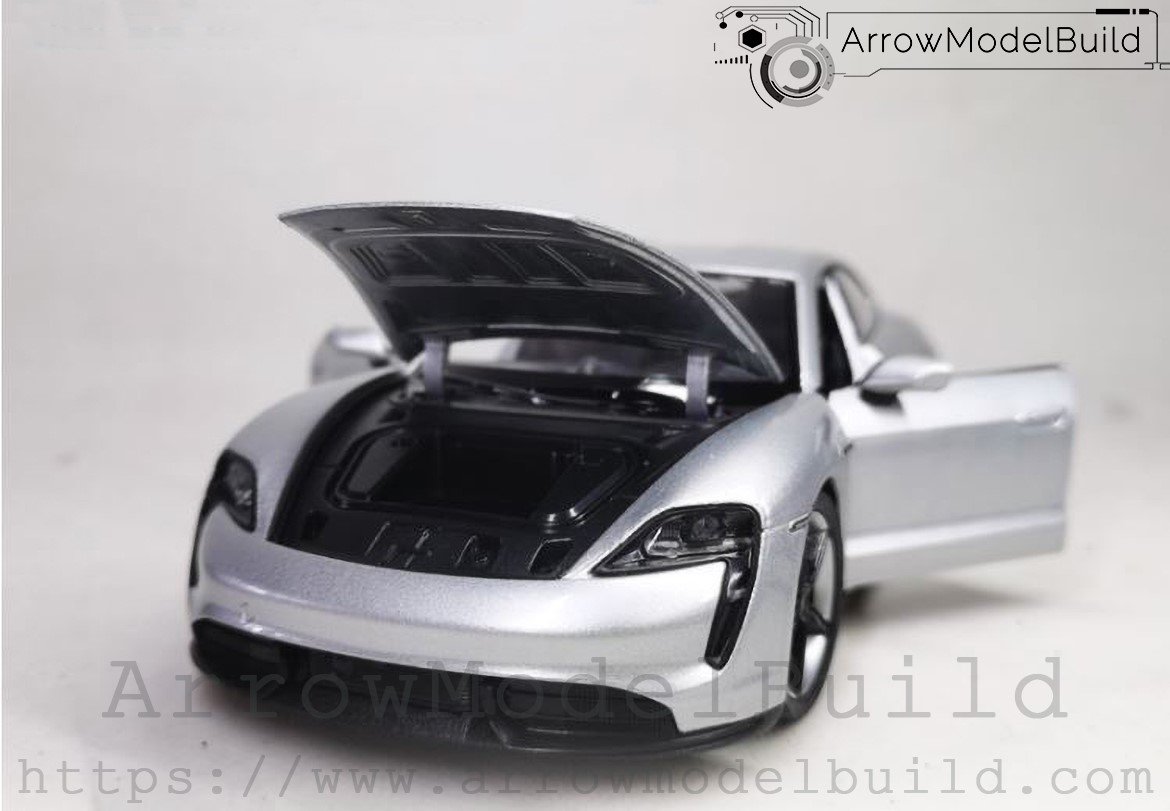 Picture of AeroModelBuild Porsche Taycan Turbo S Mission E (Metallic Grey) Built & Painted 1/24 Model Kit