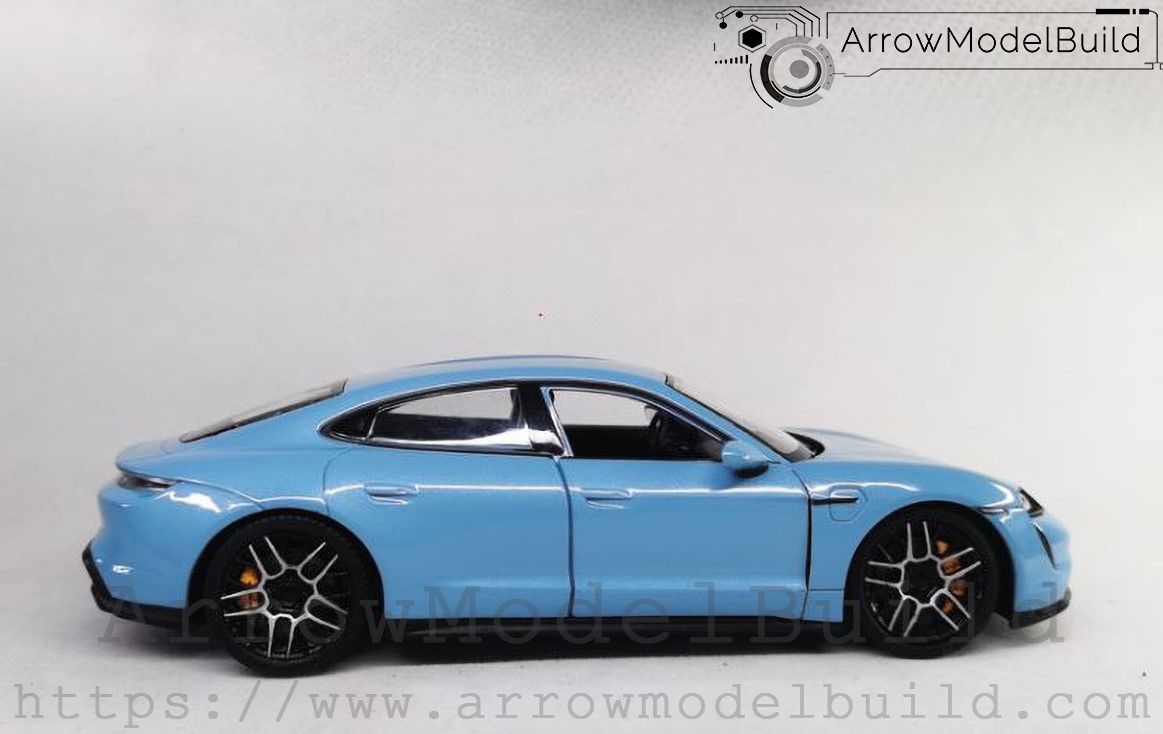 Picture of AeroModelBuild Porsche Taycan Turbo S Mission E (Ice Crystal Blue) Built & Painted 1/24 Model Kit