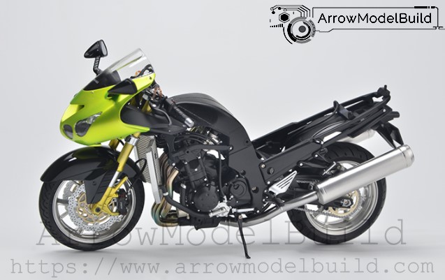 Picture of AeroModelBuild Tamiya Kawasaki ZZR 1400 Motorcycle Built & Painted 1/12 Model Kit
