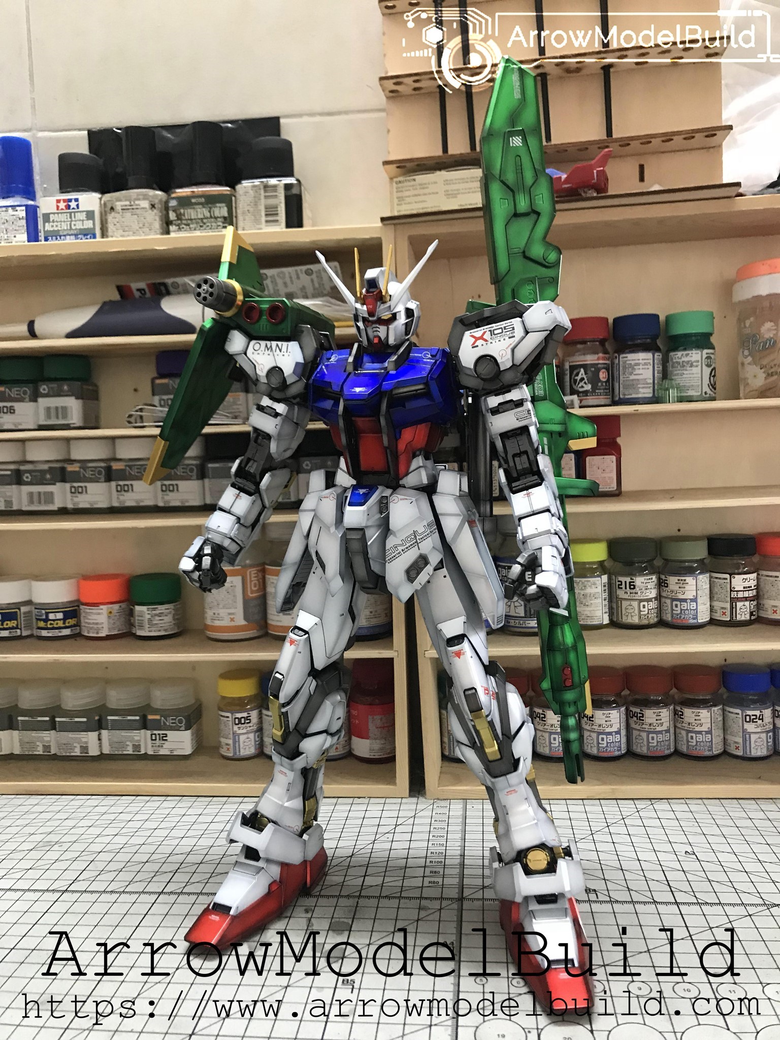 Picture of AeroModelBuild Perfect Strike Gundam (Heavy Shaping) Built & Painted PG 1/60 Model Kit