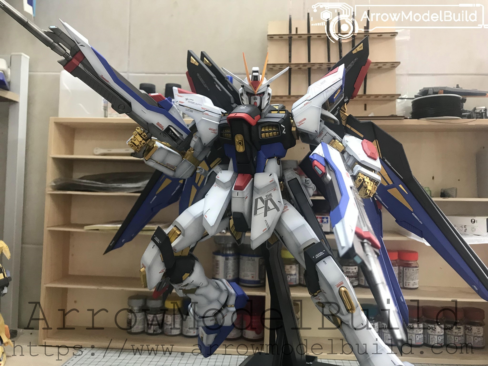 Picture of AeroModelBuild Strike Freedom Gundam (Heavy Shaping) Built & Painted PG 1/60 Model Kit